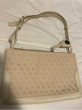 Dooney & Bourke Cream Monogram Shoulder Bag